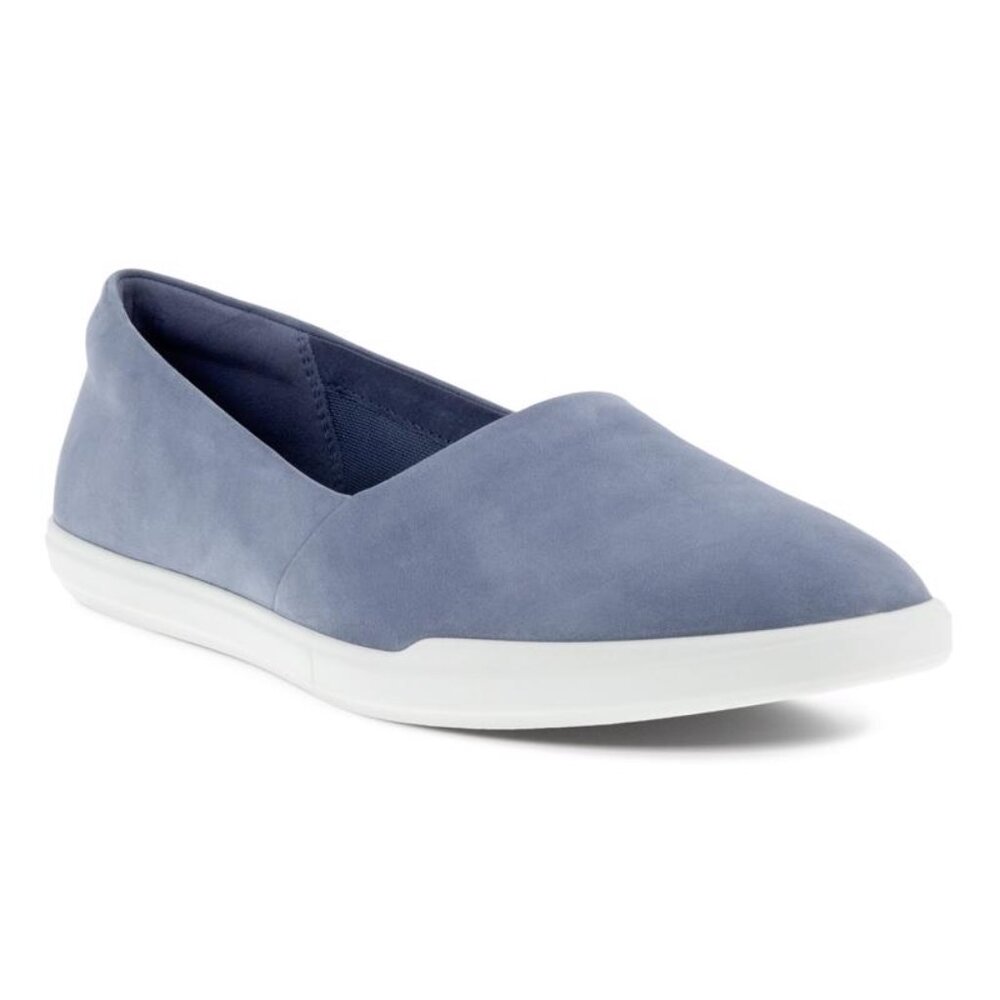 NWOB Ecco Simpil Slip-On Sneaker in Misty Blue Nubuck - Women's Size 11 | EU 42